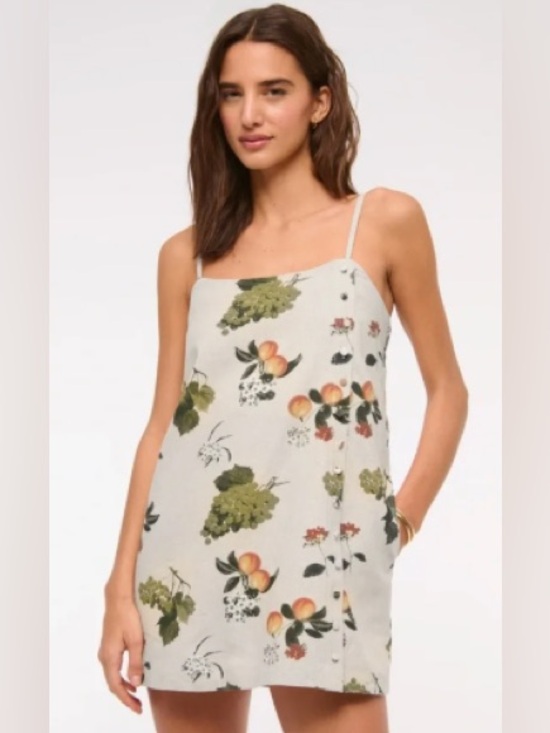 Abercrombie & Fitch Dresses & Skirts - abercrombie Linen-Blend Button Skort